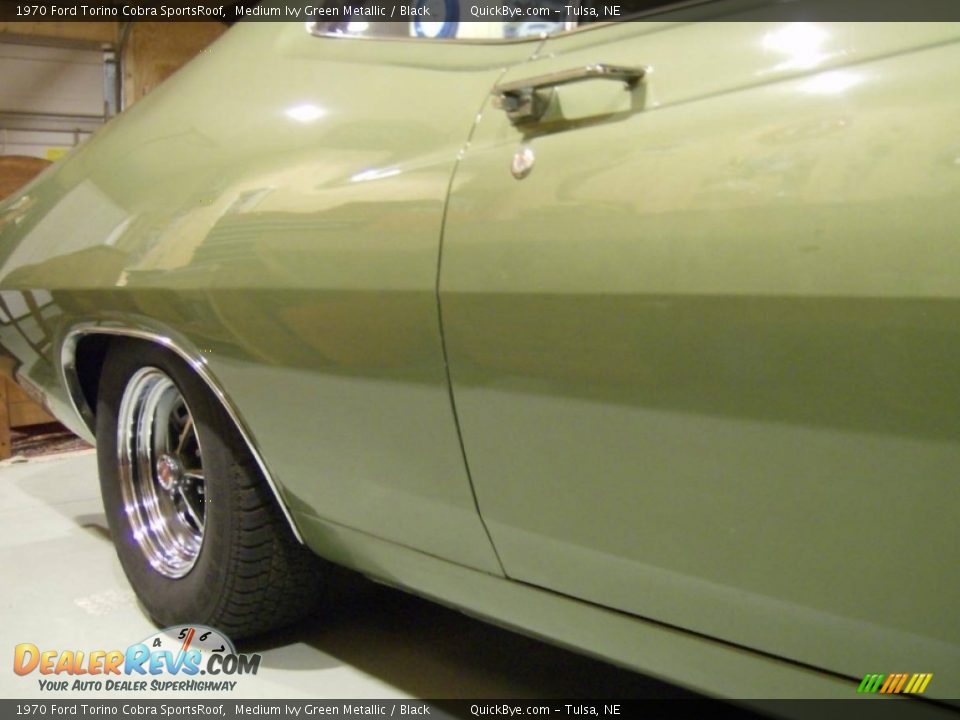 1970 Ford Torino Cobra SportsRoof Medium Ivy Green Metallic / Black Photo #2