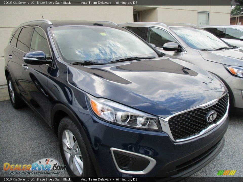 2016 Kia Sorento LX Blaze Blue / Satin Black Photo #3