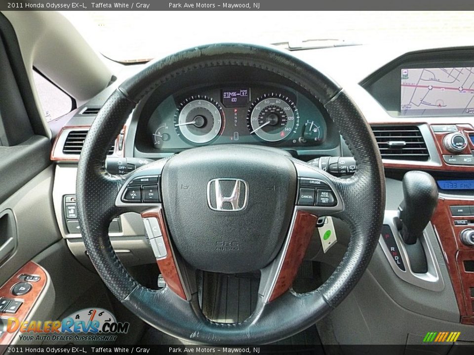 2011 Honda Odyssey EX-L Taffeta White / Gray Photo #29