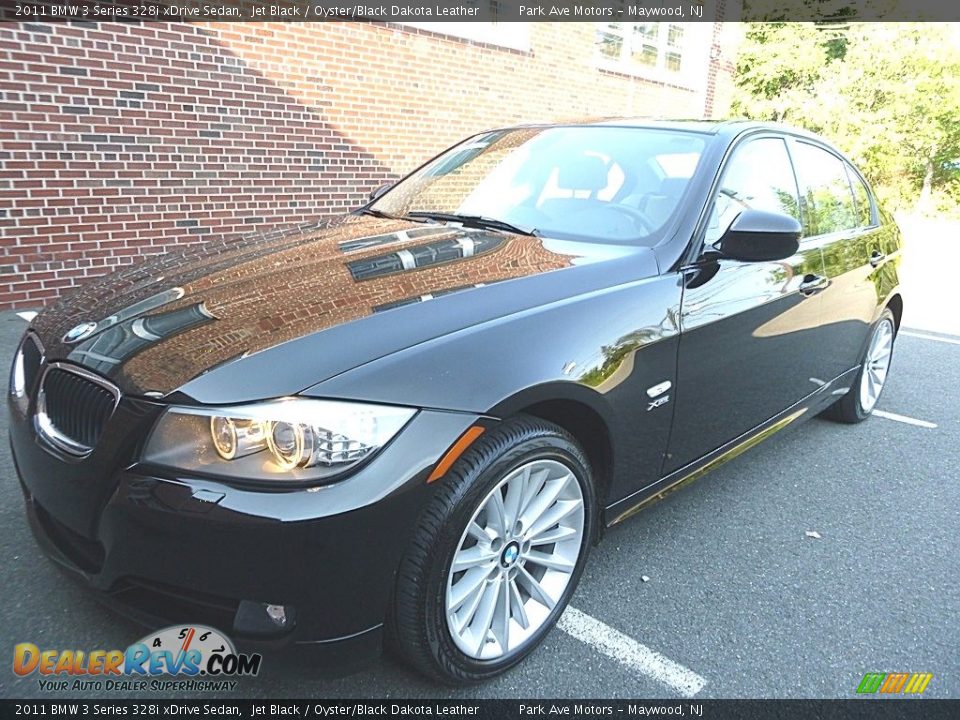 2011 BMW 3 Series 328i xDrive Sedan Jet Black / Oyster/Black Dakota Leather Photo #1