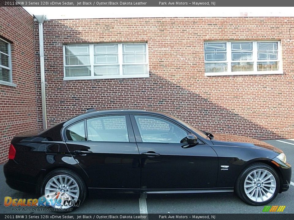 2011 BMW 3 Series 328i xDrive Sedan Jet Black / Oyster/Black Dakota Leather Photo #6