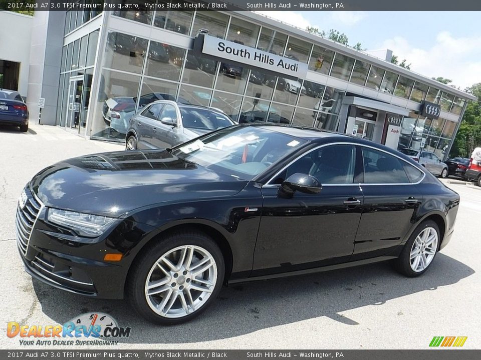 2017 Audi A7 3.0 TFSI Premium Plus quattro Mythos Black Metallic / Black Photo #1