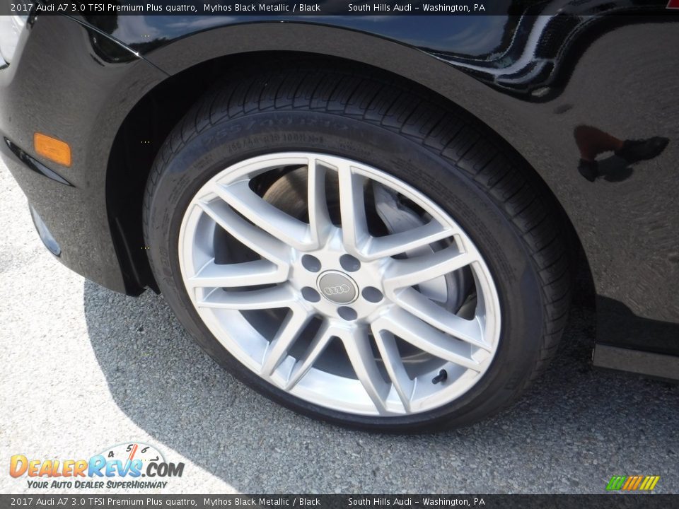 2017 Audi A7 3.0 TFSI Premium Plus quattro Mythos Black Metallic / Black Photo #6