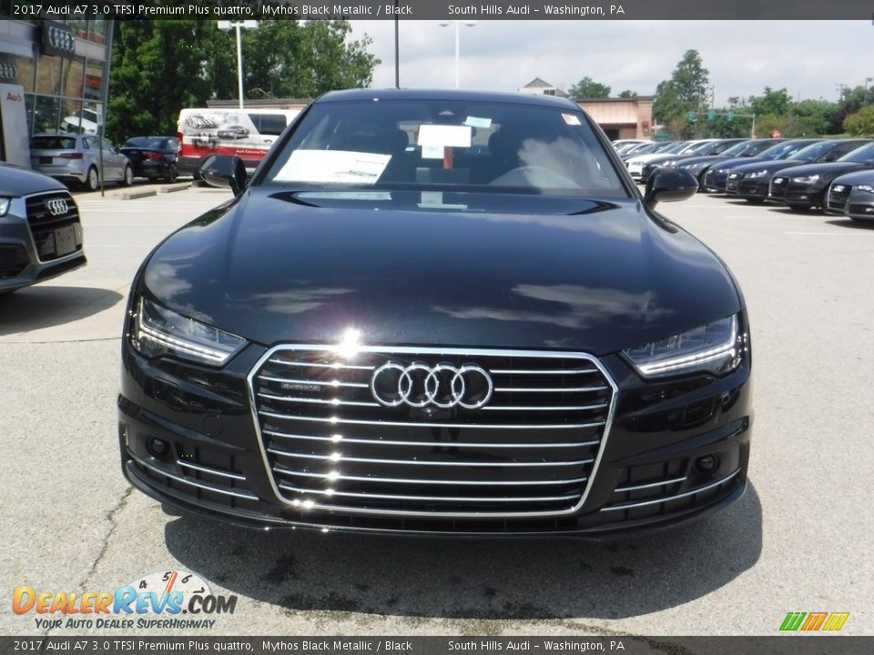 2017 Audi A7 3.0 TFSI Premium Plus quattro Mythos Black Metallic / Black Photo #7