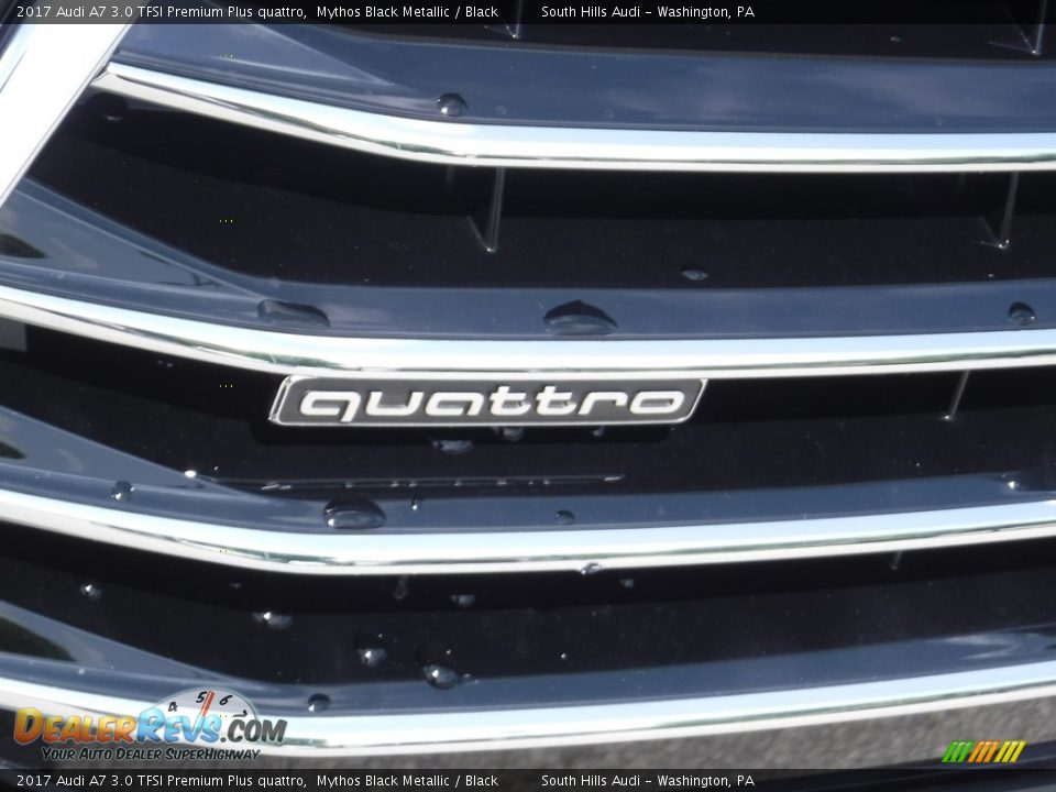 2017 Audi A7 3.0 TFSI Premium Plus quattro Mythos Black Metallic / Black Photo #8
