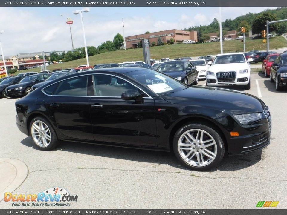 2017 Audi A7 3.0 TFSI Premium Plus quattro Mythos Black Metallic / Black Photo #10