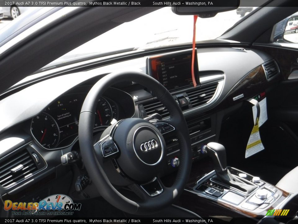 2017 Audi A7 3.0 TFSI Premium Plus quattro Mythos Black Metallic / Black Photo #21