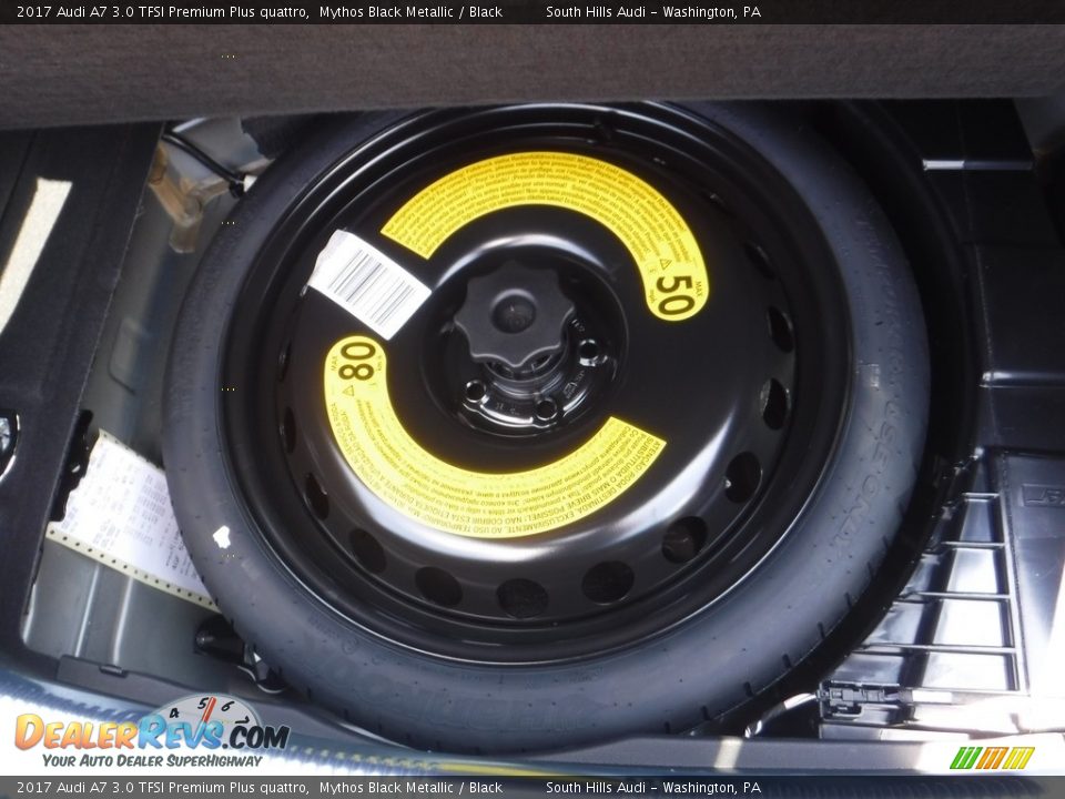 2017 Audi A7 3.0 TFSI Premium Plus quattro Mythos Black Metallic / Black Photo #35