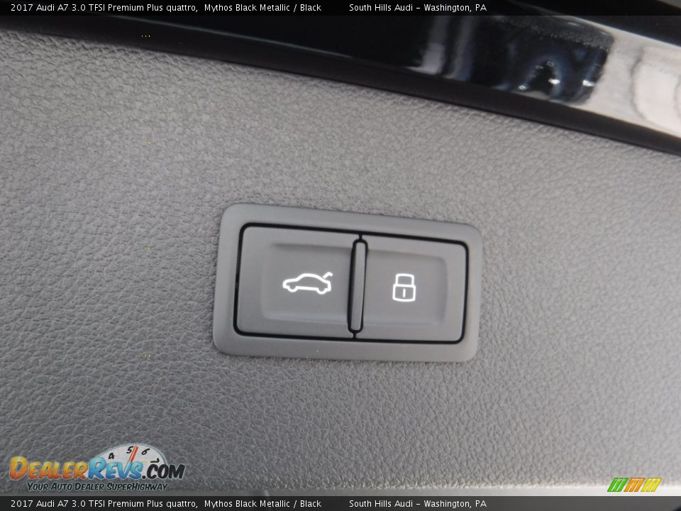 2017 Audi A7 3.0 TFSI Premium Plus quattro Mythos Black Metallic / Black Photo #36