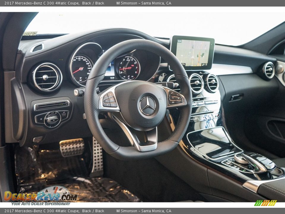 2017 Mercedes-Benz C 300 4Matic Coupe Black / Black Photo #5