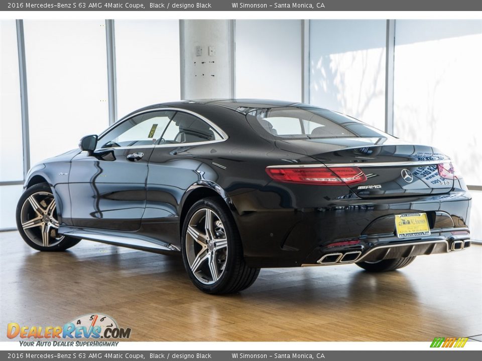 2016 Mercedes-Benz S 63 AMG 4Matic Coupe Black / designo Black Photo #3