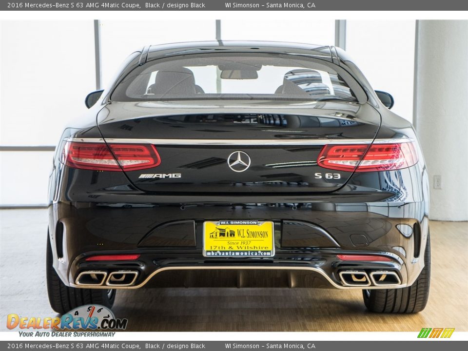 2016 Mercedes-Benz S 63 AMG 4Matic Coupe Black / designo Black Photo #4