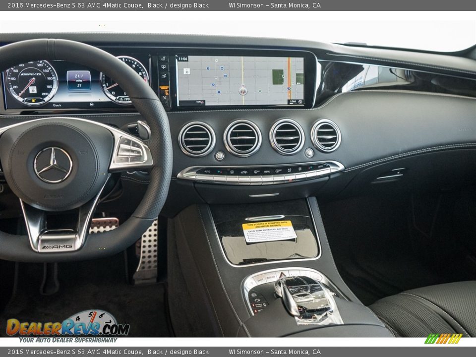 2016 Mercedes-Benz S 63 AMG 4Matic Coupe Black / designo Black Photo #8