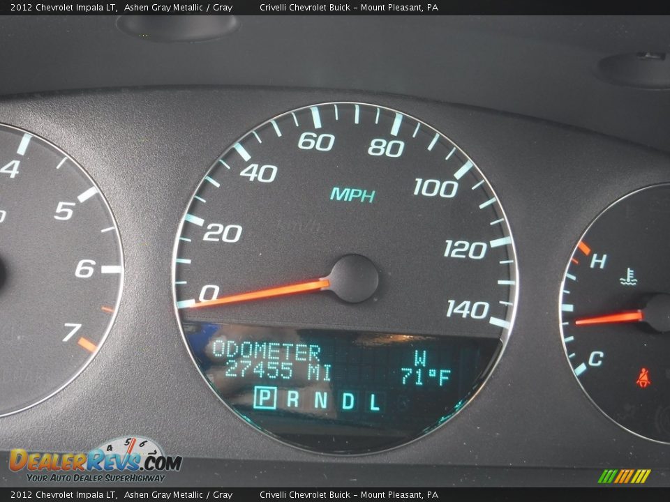2012 Chevrolet Impala LT Ashen Gray Metallic / Gray Photo #30
