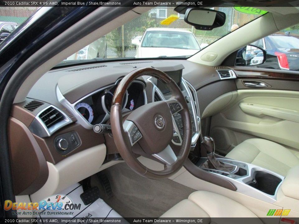 2010 Cadillac SRX 4 V6 AWD Imperial Blue / Shale/Brownstone Photo #11