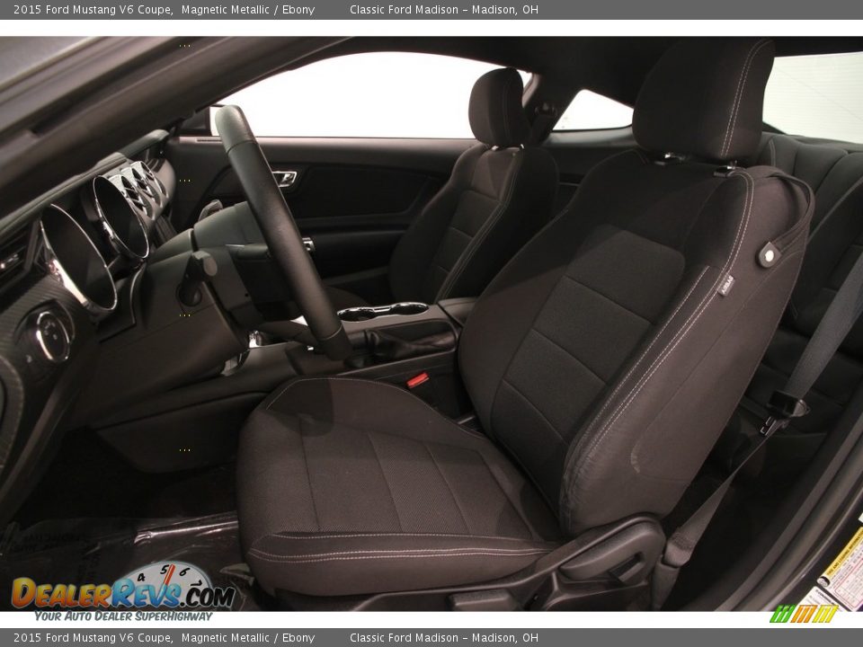 2015 Ford Mustang V6 Coupe Magnetic Metallic / Ebony Photo #5