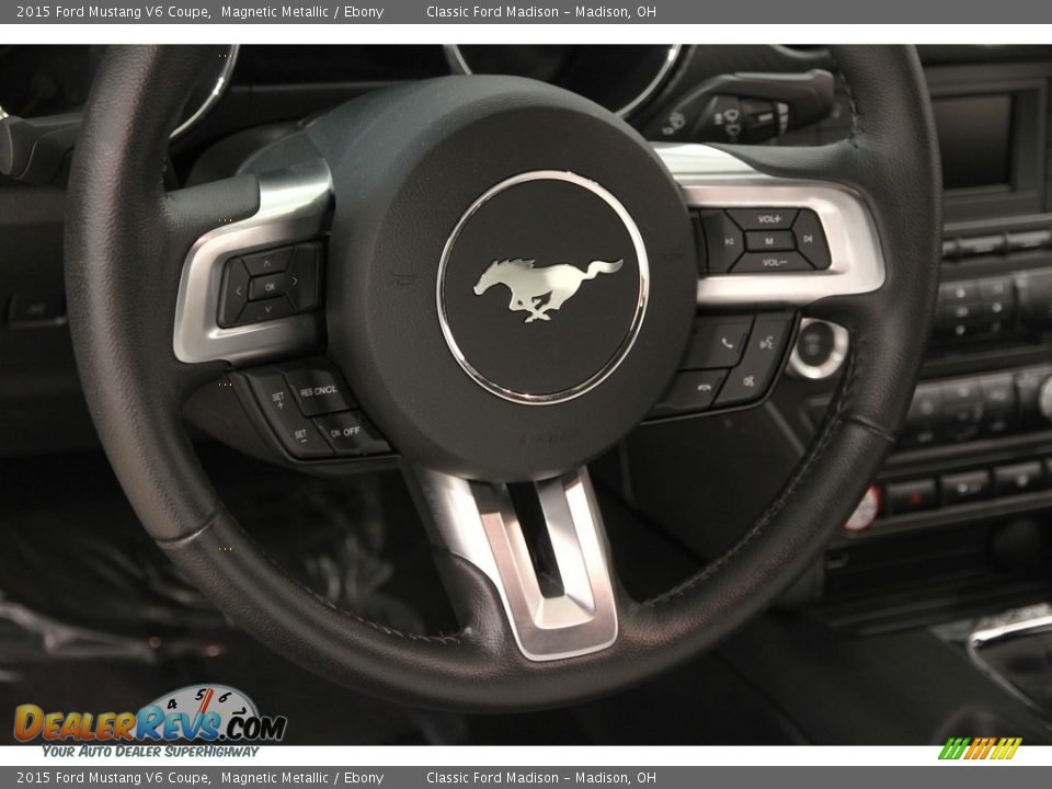 2015 Ford Mustang V6 Coupe Magnetic Metallic / Ebony Photo #6