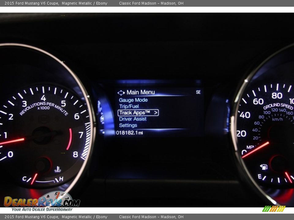 2015 Ford Mustang V6 Coupe Magnetic Metallic / Ebony Photo #7