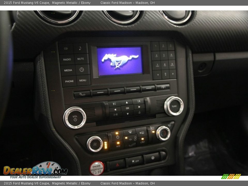 2015 Ford Mustang V6 Coupe Magnetic Metallic / Ebony Photo #8