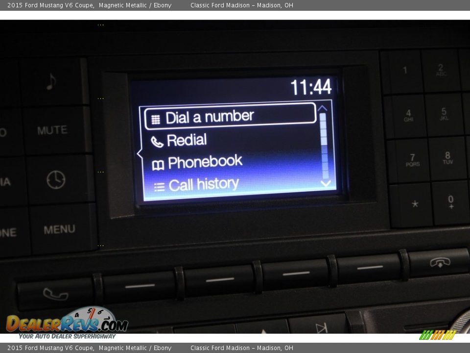 2015 Ford Mustang V6 Coupe Magnetic Metallic / Ebony Photo #9