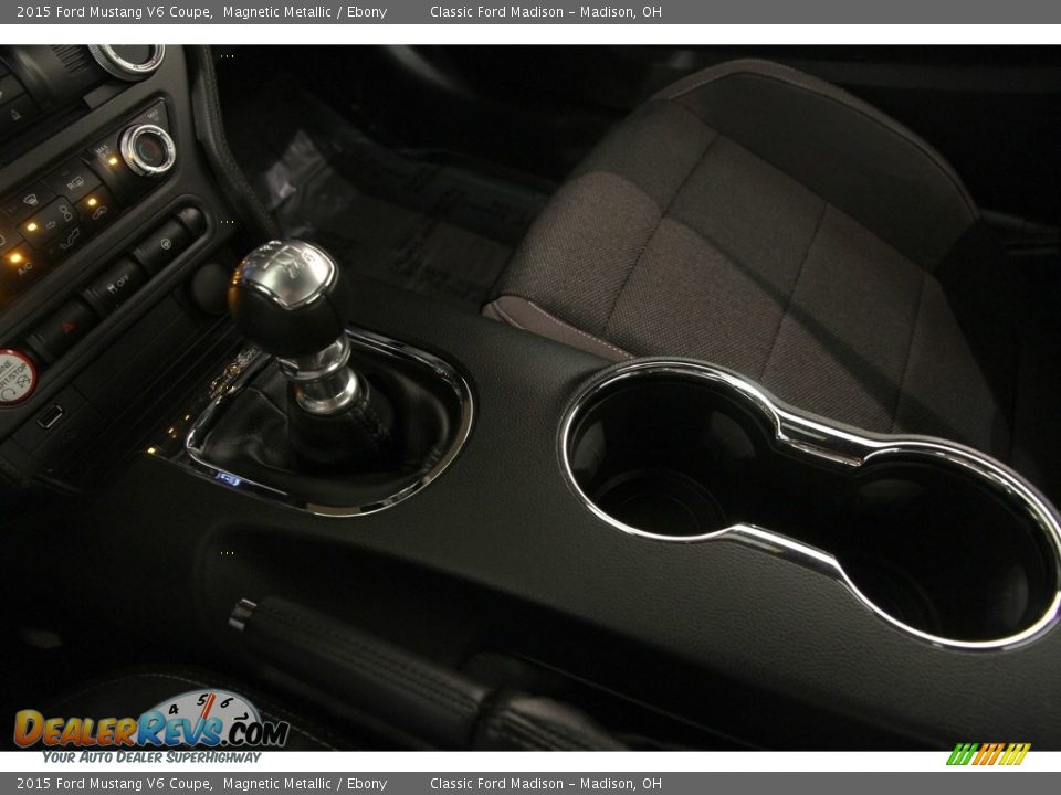 2015 Ford Mustang V6 Coupe Magnetic Metallic / Ebony Photo #10