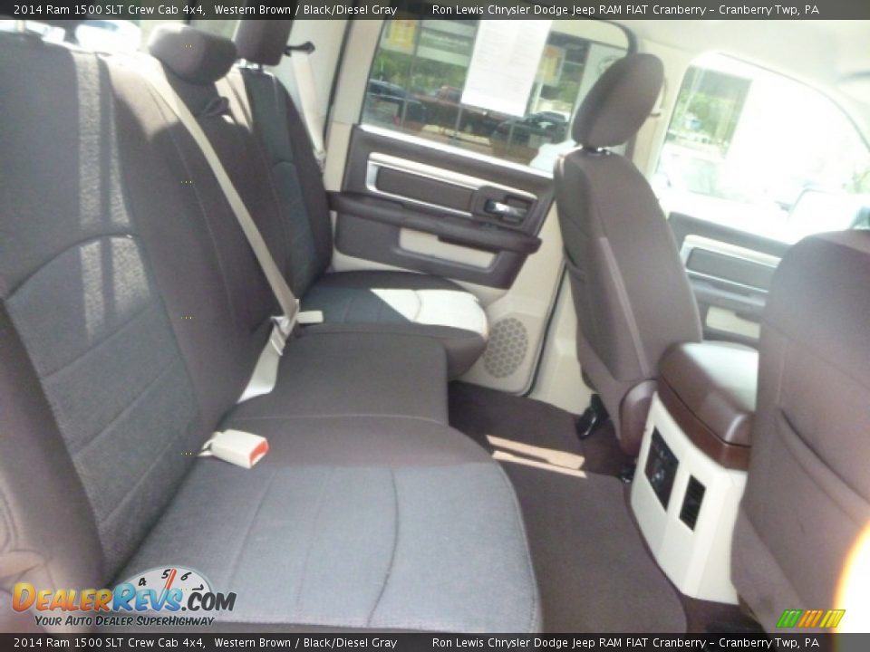 2014 Ram 1500 SLT Crew Cab 4x4 Western Brown / Black/Diesel Gray Photo #5