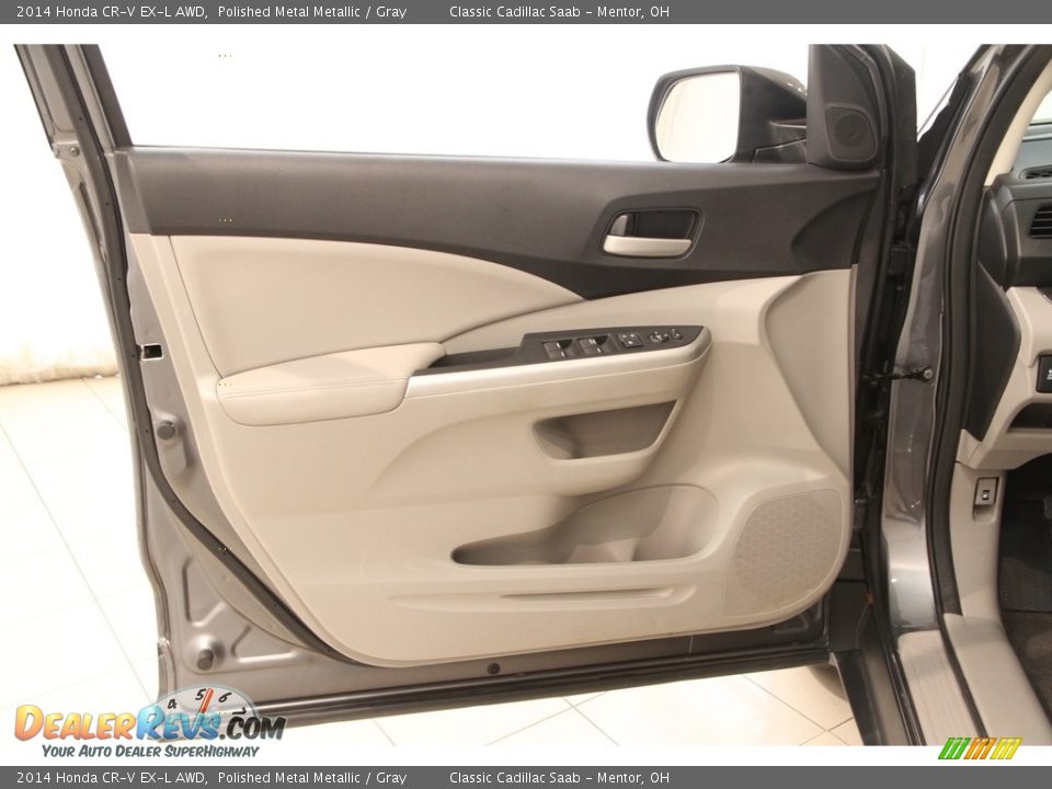 2014 Honda CR-V EX-L AWD Polished Metal Metallic / Gray Photo #4