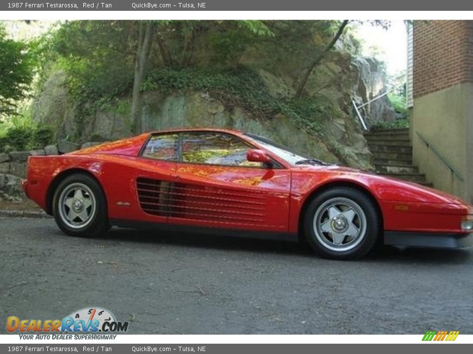 1987 Ferrari Testarossa Red / Tan Photo #5