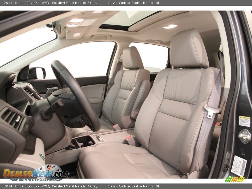 2014 Honda CR-V EX-L AWD Polished Metal Metallic / Gray Photo #6