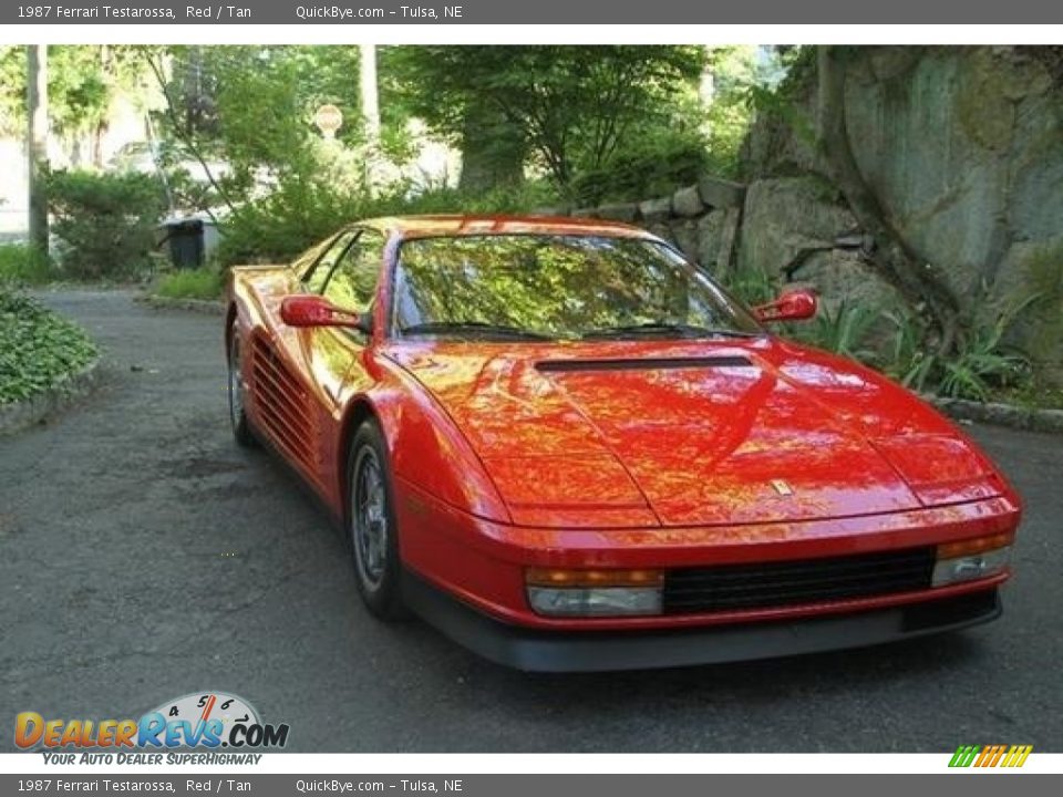1987 Ferrari Testarossa Red / Tan Photo #7
