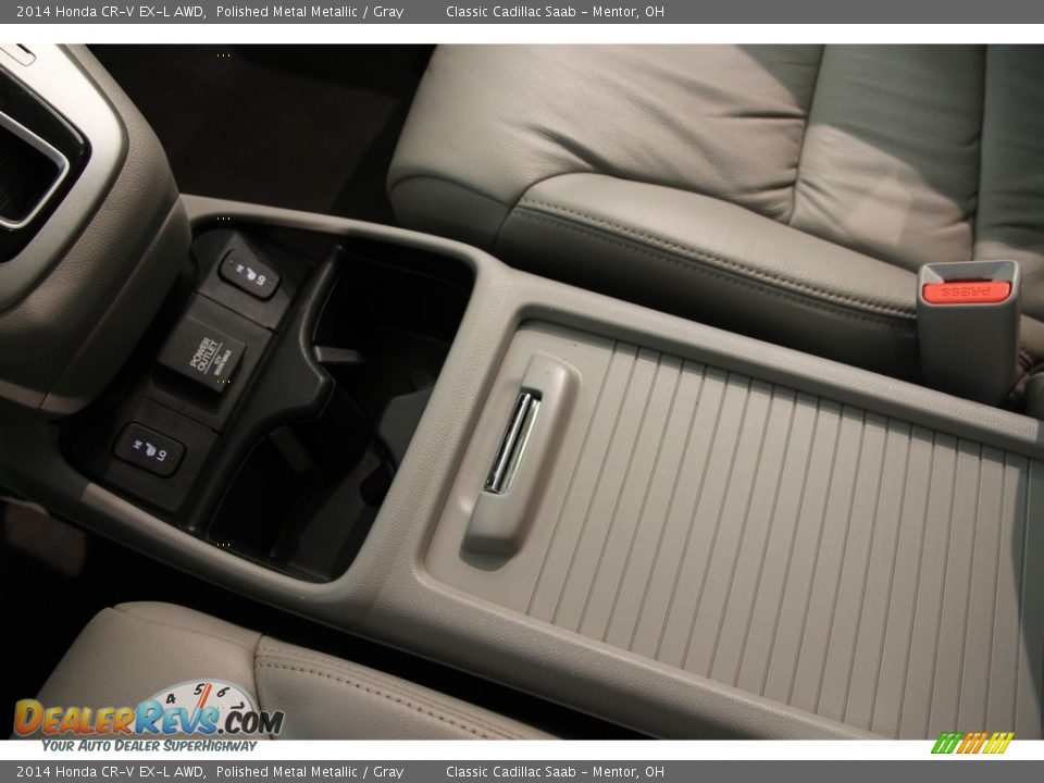 2014 Honda CR-V EX-L AWD Polished Metal Metallic / Gray Photo #16