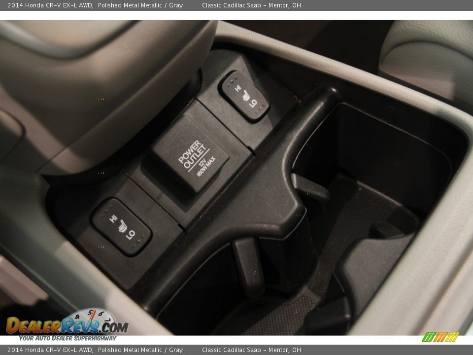 2014 Honda CR-V EX-L AWD Polished Metal Metallic / Gray Photo #18