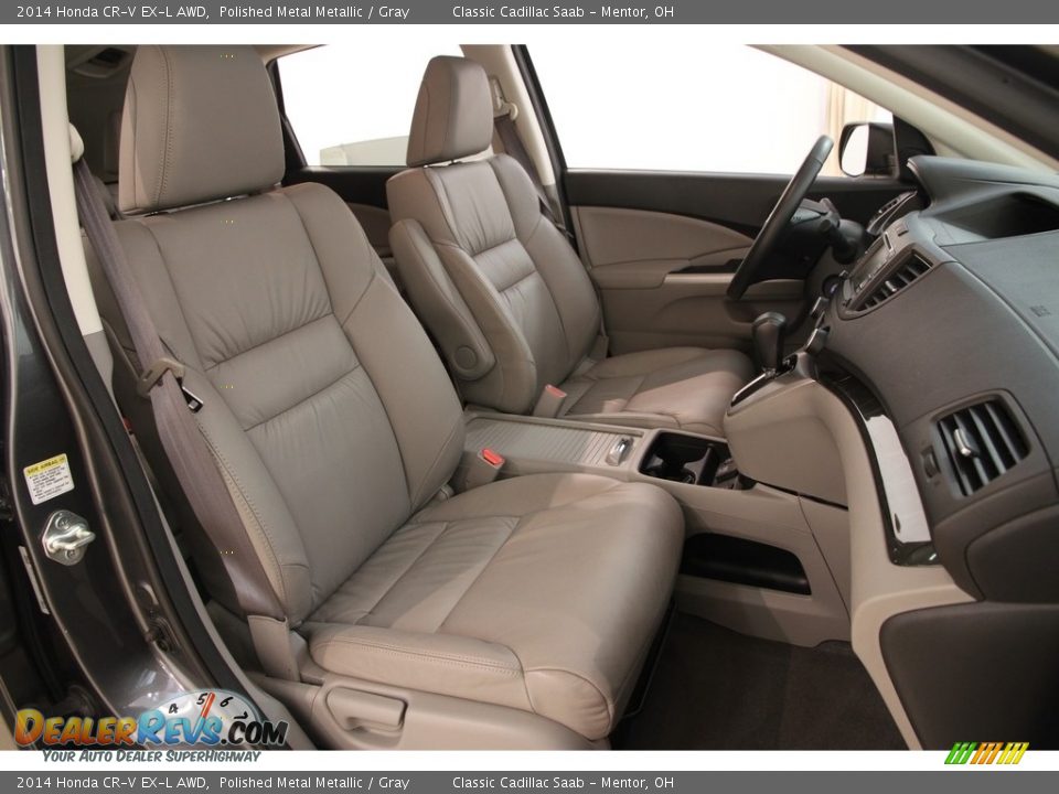 2014 Honda CR-V EX-L AWD Polished Metal Metallic / Gray Photo #20