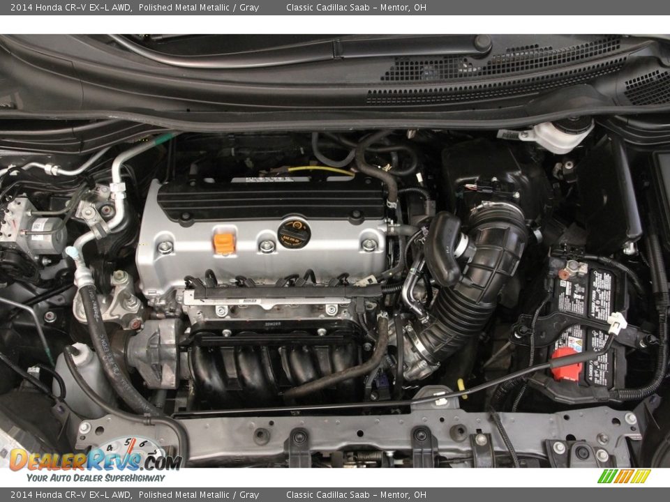 2014 Honda CR-V EX-L AWD Polished Metal Metallic / Gray Photo #24