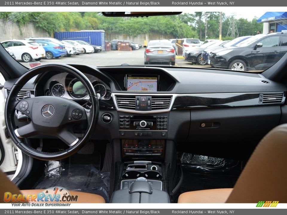 2011 Mercedes-Benz E 350 4Matic Sedan Diamond White Metallic / Natural Beige/Black Photo #11