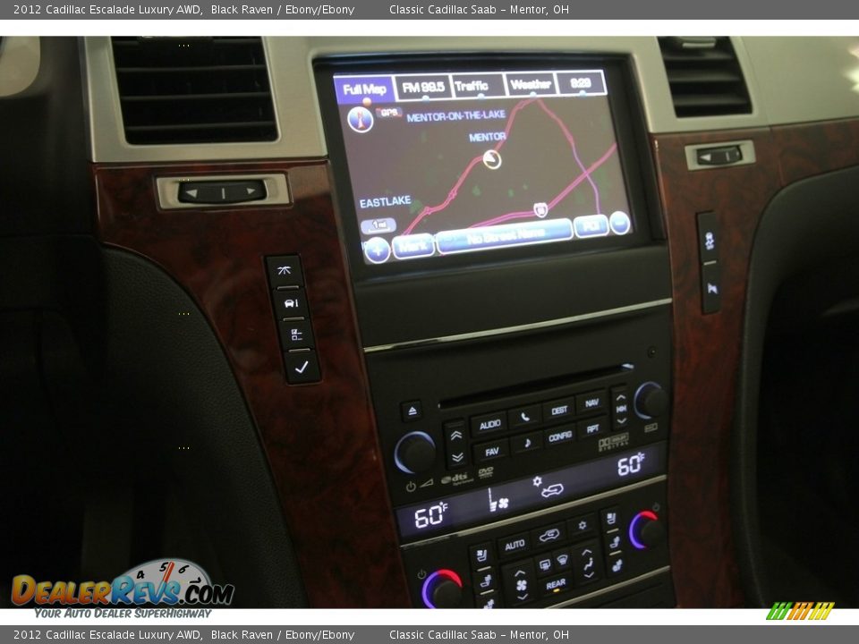 2012 Cadillac Escalade Luxury AWD Black Raven / Ebony/Ebony Photo #9