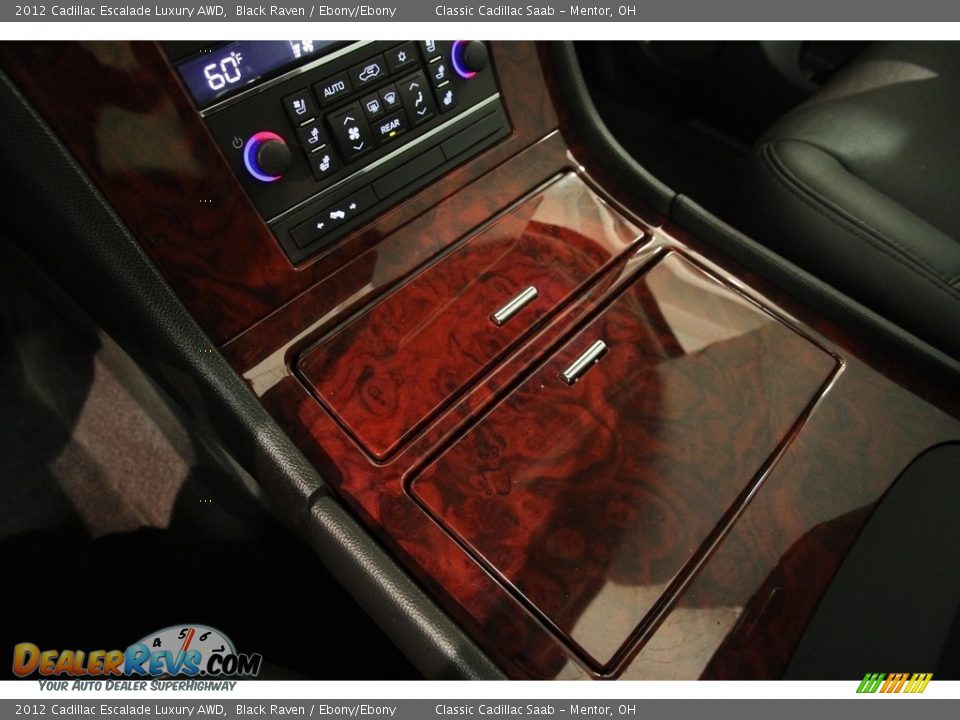 2012 Cadillac Escalade Luxury AWD Black Raven / Ebony/Ebony Photo #15