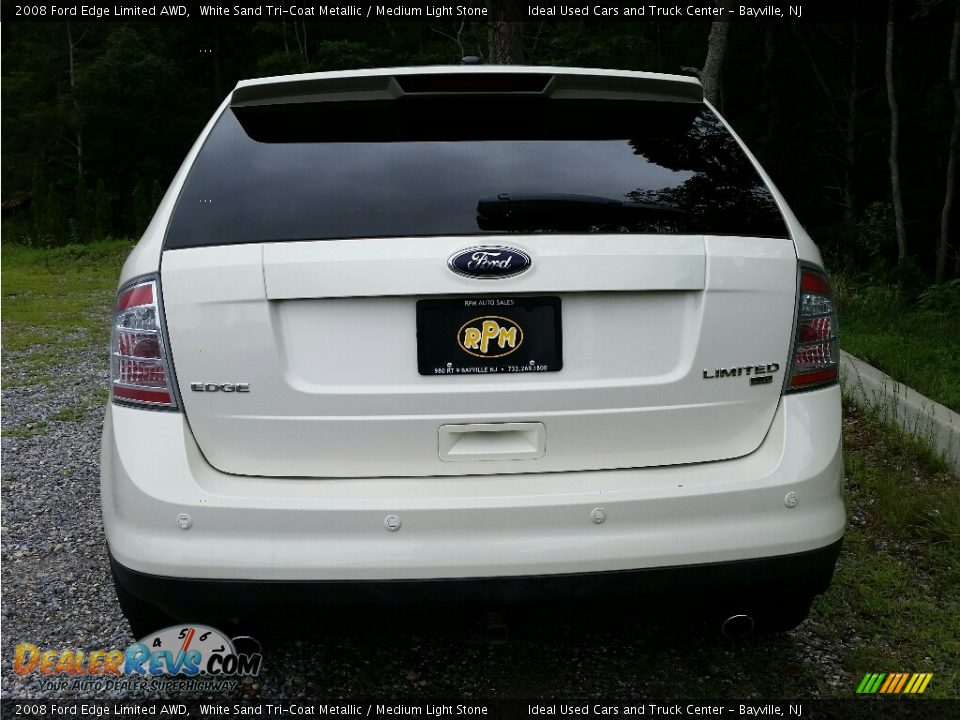 2008 Ford Edge Limited AWD White Sand Tri-Coat Metallic / Medium Light Stone Photo #8