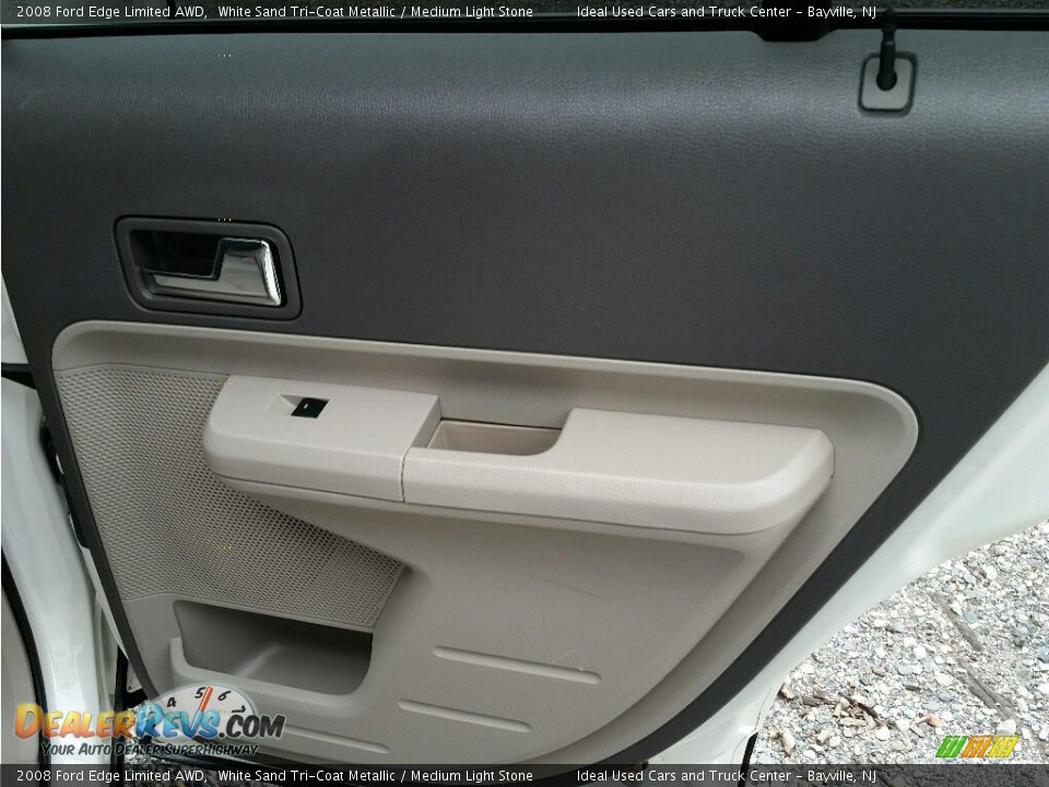2008 Ford Edge Limited AWD White Sand Tri-Coat Metallic / Medium Light Stone Photo #12