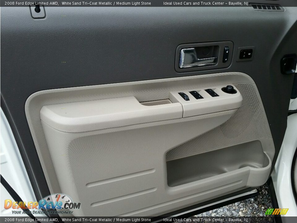 2008 Ford Edge Limited AWD White Sand Tri-Coat Metallic / Medium Light Stone Photo #16
