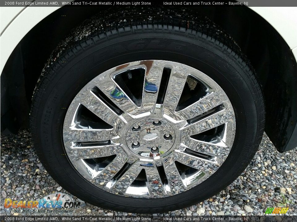 2008 Ford Edge Limited AWD White Sand Tri-Coat Metallic / Medium Light Stone Photo #27