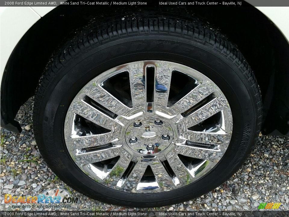 2008 Ford Edge Limited AWD White Sand Tri-Coat Metallic / Medium Light Stone Photo #28
