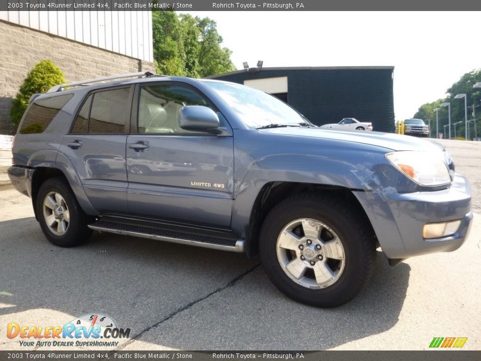 2003 Toyota 4Runner Limited 4x4 Pacific Blue Metallic / Stone Photo #1