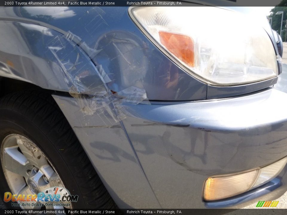 2003 Toyota 4Runner Limited 4x4 Pacific Blue Metallic / Stone Photo #2