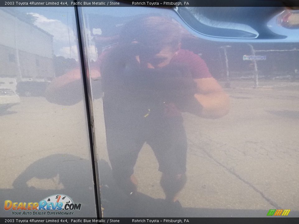 2003 Toyota 4Runner Limited 4x4 Pacific Blue Metallic / Stone Photo #4