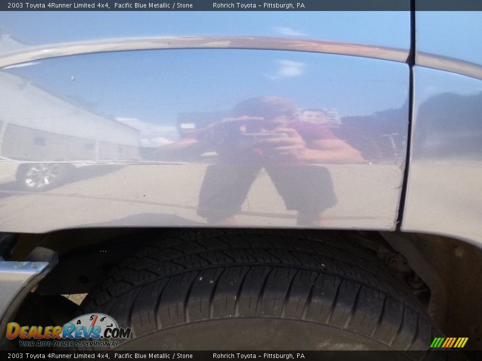 2003 Toyota 4Runner Limited 4x4 Pacific Blue Metallic / Stone Photo #6