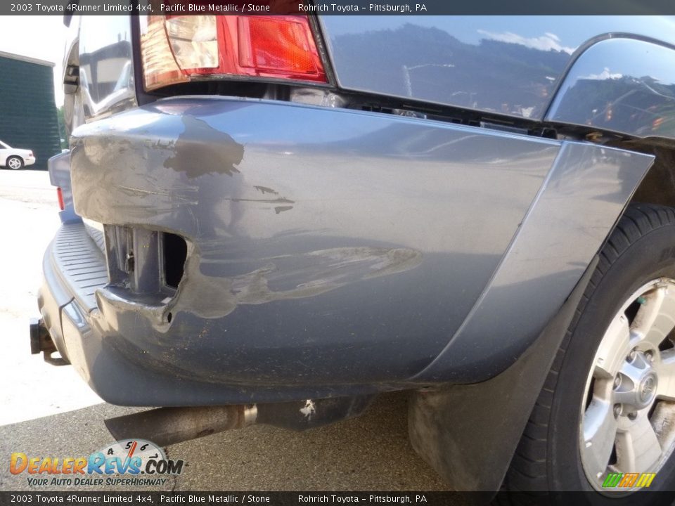 2003 Toyota 4Runner Limited 4x4 Pacific Blue Metallic / Stone Photo #7