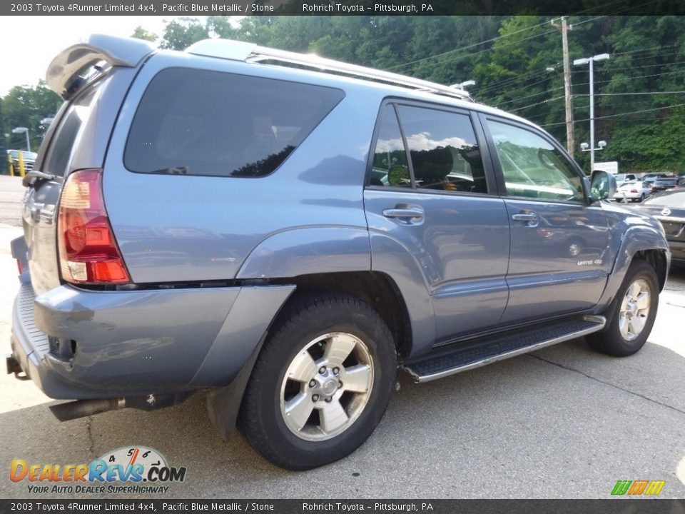 2003 Toyota 4Runner Limited 4x4 Pacific Blue Metallic / Stone Photo #8