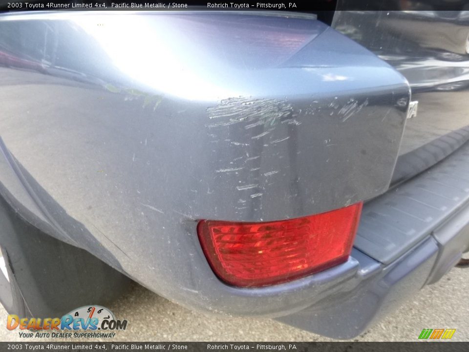 2003 Toyota 4Runner Limited 4x4 Pacific Blue Metallic / Stone Photo #13