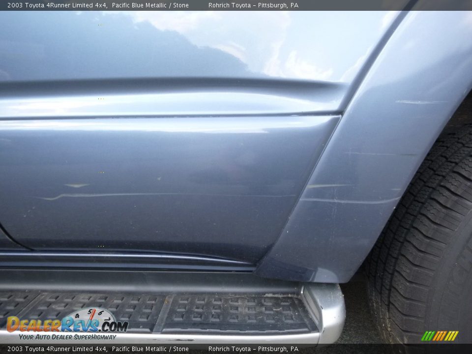 2003 Toyota 4Runner Limited 4x4 Pacific Blue Metallic / Stone Photo #15